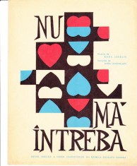 AS - PARTITURA - NU MA INTREBA - MUZICA: RADU SERBAN, VERSURI: MIHAI MAXIMILIAN, partitura completa