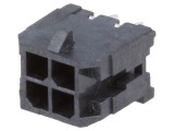 Conector cablu-placă soclu tată Micro-Fit 3.0 3mm PIN 4 THT - Componentă electronică de conectare