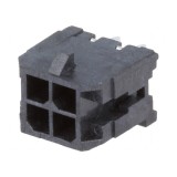 Conector cablu-placă soclu tată Micro-Fit 3.0 3mm PIN 4 THT - Componentă electronică de conectare