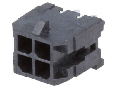Conector cablu-placă soclu tată Micro-Fit 3.0 3mm PIN 4 THT - Componentă electronică de conectare foto