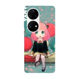Husa compatibila cu Huawei Nova Y70 model Anya Forger Spy x Family, Silicon, TPU, Viceversa, Transparent, Carcasa
