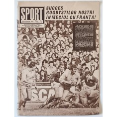 SPORT , REVISTA ILUSTRATA LUNARA A C.N.E.F.S. , NR. 11 , NOIEMBRIE 1980