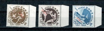 Japonia 1963 - JO Tokyo (IV), SPECIMEN, serie neuzata foto