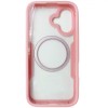 Husa tip 360, spate si fata, plastic si TPU roz, magnet, pentru Apple iPhone 16