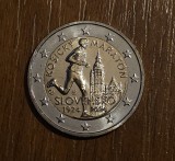 2 Euro Slovacia 2024 Comemorativă UNC - Monedă Euro Nouă, Nefolosită