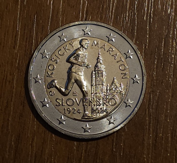 2 euro 2024 Slovacia, comemorativă, UNC