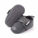 Pantofi eleganti gri cu catarama (Marime Disponibila: 6-9 luni (Marimea 19