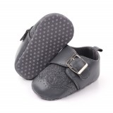 Pantofi eleganti gri cu catarama (Marime Disponibila: 9-12 luni (Marimea 20