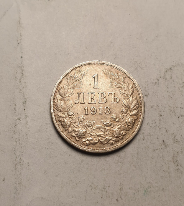 Bulgaria 1 Leva 1913 Piesa Frumoasa de Colectie