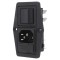 Conector Alimentare AC BULGIN C14 10A 250VAC BVB01/Z0000/10 Soclu Tată