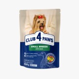 Club 4 Paws, Hrana uscata caini de talie mica, rata, 900g