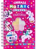 Unicorni. Creeaza mozaic sidefat/***, Flamingo Junior