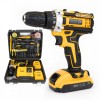 Masina de Gaurit Electrica si Insurubat cu Percutie, Fara fir Autofiletanta, 30 Accesorii, 2 acumulatori, 36V 8.0 Ah, 500W, Viteza Reglabila 450-3000