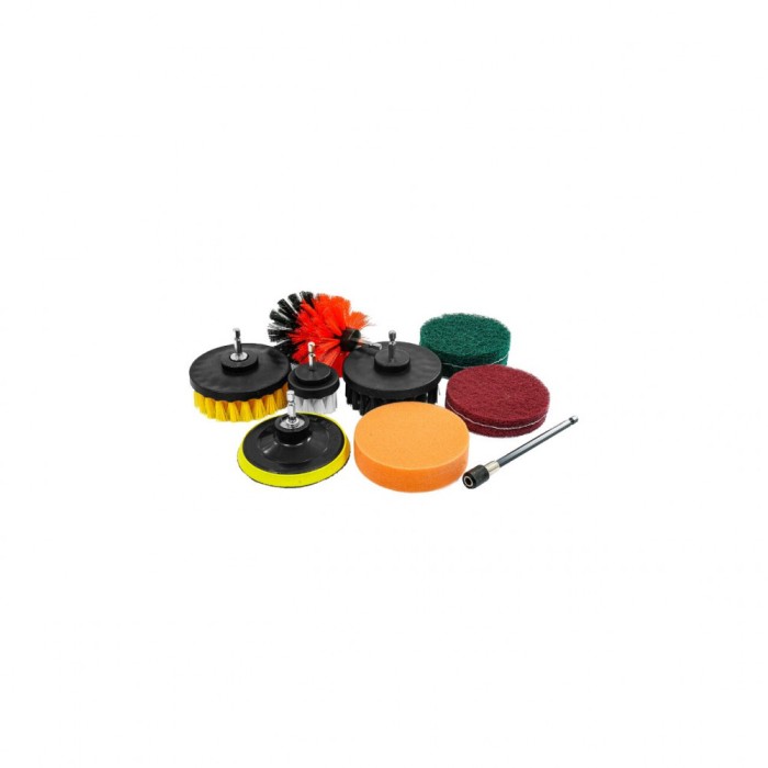 Set perii pentru curatare, 1/4&quot; 11 piese, Verke