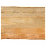 VidaXL Blat masă cu margini naturale, 70x60x2,5 cm, lemn masiv mango