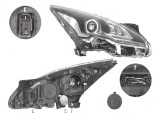 Far Peugeot 3008, 09.2013-09.2016; 5008, 09.2013-, fata, Dreapta, bi-xenon; D1S+LED; electric; fara unitate control; fara ballast, VALEO