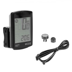 Vitezometru Bicicletă Wireless, Model Rezistent la Apă, 14 Funcții, Ecran LCD, Negru