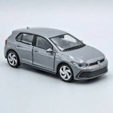 Macheta Volkswagen Golf 8 GTI gri Welly 1:34 replica metal usi deschise cu resort