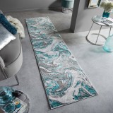 Cumpara ieftin Covor traversă Marbled VERDE SMARALD 60X230 cm, Flair Rugs
