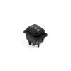 Intrerupator IRS 3 Pozitii On-Off-On 16A 220V cu Cauciuc IP67 Impermeabil Buton Rocker Negru