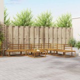 vidaXL Set de canapele de exterior 7 Bucată natural 3368147
