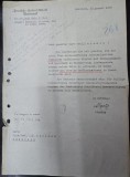 Adresa in limba germana a Legatiei German din Bucuresti din 11.X.1943 prin care nemtii se interesau de un scriitor aflat in suferinta si mizerie