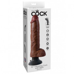 Vibrator Realistic King Cock, Brun, 25 Cm