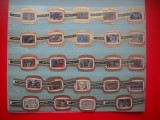 HOPCT LOT NR 102 MOZAIC ANTIC -24 BUC-ETICHETE VECHI DE TRABUCURI/ CIGARS LABELS -COLECTIE DE LUX-