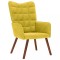 vidaXL Scaun de relaxare catifea galbena 4016817