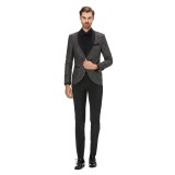 Sacou barbati ceremonie jacquard S006