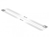 Set 10 buc bride din otel inoxidabil L 500 x W 7.9 mm Albe, Delock 18824