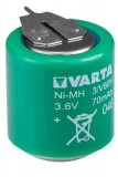 Acumulator Varta 2.4V V3/80H-SLF1/1 cu 2 Pini, Capacitate 80mAh Ni-Mh Bulk