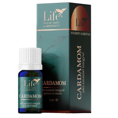 Ulei Esential Integral de Cardamom Uz Intern 5 mililitri Bionovativ foto