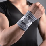 Suport Incheietura, LiveUp, LS5672, Bandă Elastică, Presiune Reglabilă, Gri, Oem