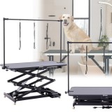 Masă de grooming de tuns veterinară trei lese pe braț reglabil actuator electric blat antiderapant