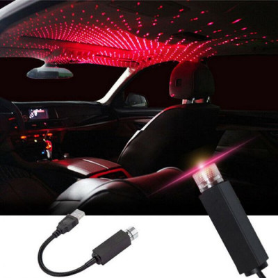 Lampa cu laser pentru plafon auto SkyLight cu alimentare USB foto