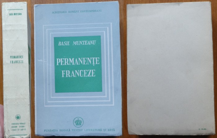 Basil Munteanu, Permanente franceze, 1946, editia 1