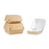 Cutie mica hamburger carton kraft rezistent 100 buc/set