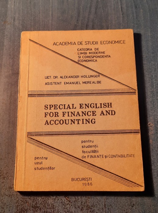 Special english for finance and accounting Alexander Holunger