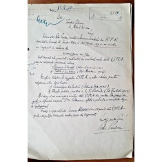 Cerere din 1958, a lui Petre Pandrea catre Fondul Literar, 1958