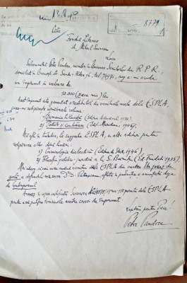 Cerere din 1958, a lui Petre Pandrea catre Fondul Literar, 1958 foto