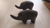 LOT 2 FIGURINE ELEFANT METAL - DECOR SAU PRES PAPIER