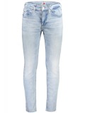 Blugi barbati cu talie medie, croiala Slim fit, azur, W28 L32