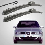 Cumpara ieftin Set 2 Ștergătoare Parbriz Flat Dedicate Seat Toledo 2 (1998-2004), Prindere Hook (C&acirc;rlig)