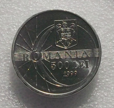 G5. Romania 500 lei 1999 eclipsa UNC ** foto