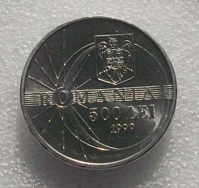 G5. Romania 500 lei 1999 eclipsa UNC **