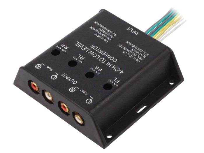 Convertor nivel semnale RCA aurit 40W
