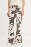 Abercrombie &amp; Fitch blugi din bumbac medium waist, KI155-5526