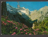 CPIB 25268 CARTE POSTALA - GARNISCH, TELECABINA OSTERFELD, CIRCULATA. 1989, STAMPILE, TIMBRU