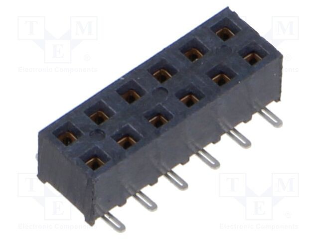 Conector Samtec şiruri pini mamă 12 PIN 2mm aurit SMT soclu